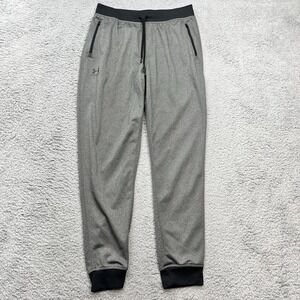 Under Armour ColdGear Sportstyle Jogger Mens Large Heather Gray Pants Streetwear